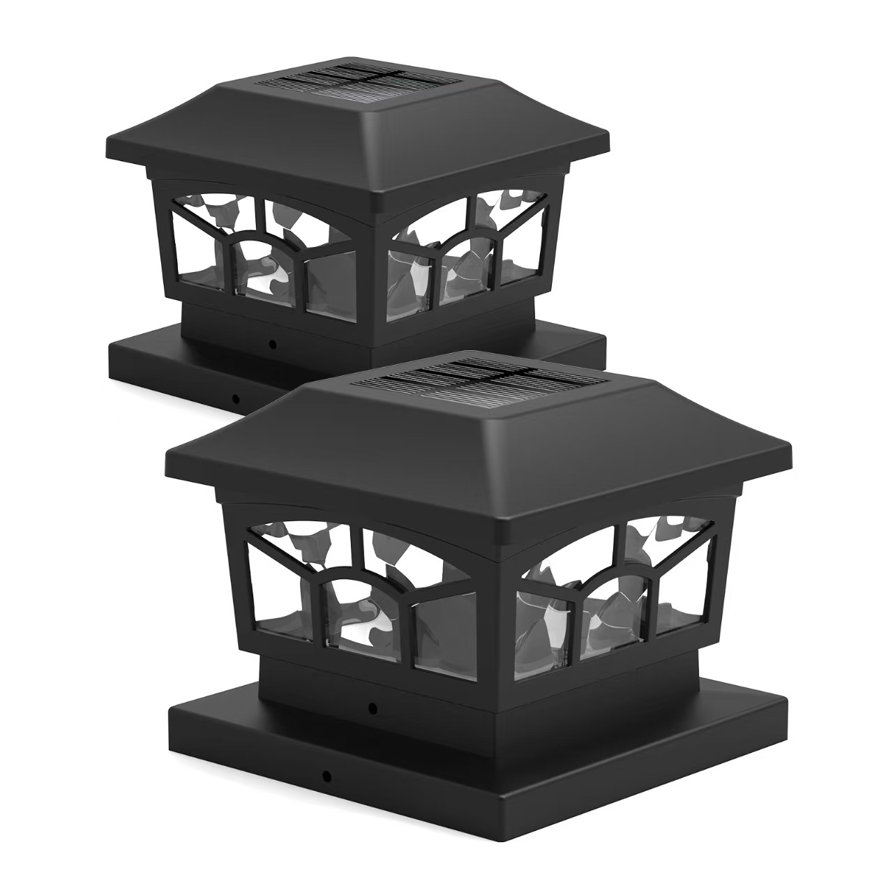 Lampu Taman Tenaga Surya Mode Ganda Lampu Pos Surya