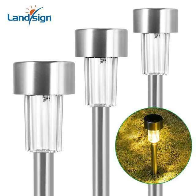 Lampu Luar Ruangan Stainless Steel Tahan Air Taman Surya