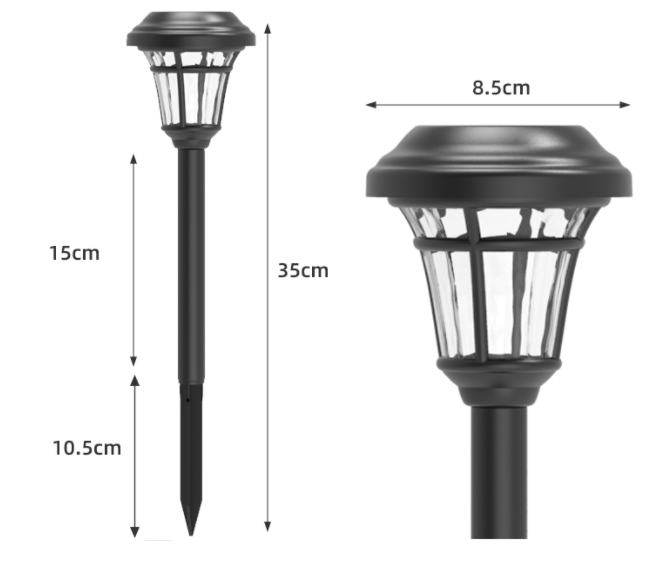 Lampu Taman Tenaga Surya Lampu Rumput Tahan Air